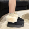 Winter Warm Snow Boots New Fashion Foldable Fleece Cotton Shoes For Women Plus Velvet And Thickened Plush Ankle Boots