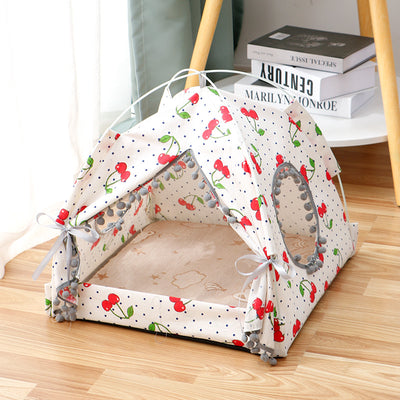 Cat Tent Cat Cat House Enclosed Pet Bed