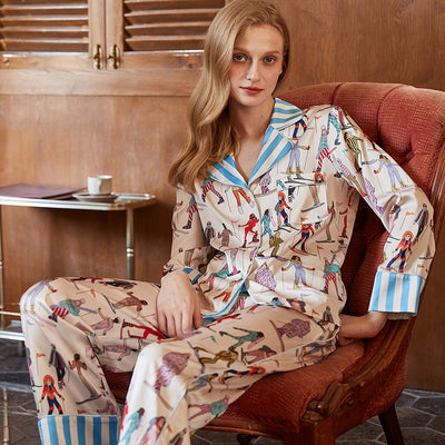 Spring And Autumn Long-sleeved Homewear Suit