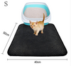 Double Layer Litter Cat Bed Pads Pet Cat Litter Mat Trapping Pets Litter Box Mat Pet Product Bed For Cats House Clean Mat