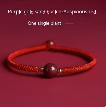 Red Hand Rope With Vermilion Sand Bracelet, Dragon Year, Primordial Year, Red Hand Rope