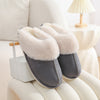 Winter Warm Plush Home Slippers Indoor Fur Slippers Women Soft Lined Cotton Shoes Comfy Non-Slip Bedroom Fuzzy House Shoes Women Couple